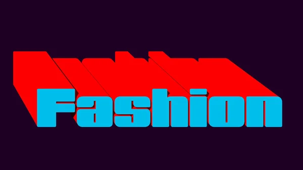 Модный Винтажный Ретро Изометрический Шрифт Red Blue Typography Иллюстрация Рендеринг — стоковое фото