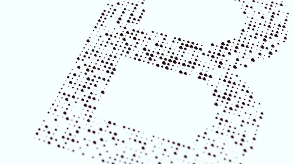 Prickig Svart Halvton Typografi Mönster Geometriska Typsnitt Dots Design Illustration — Stockfoto