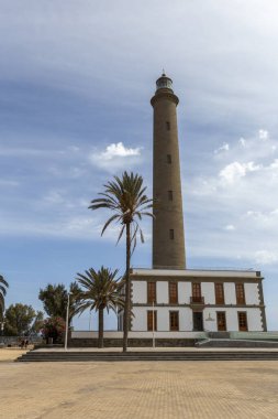 Maspalomas Deniz Feneri (Faro de Maspalomas) Gran Kanaryası, İspanya