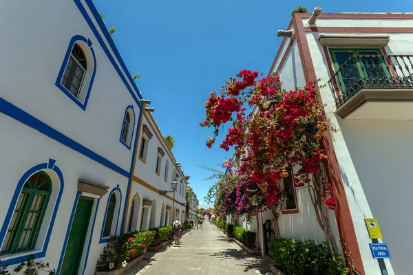 Tha Famosos Edificios Blancos Puerto Mogan Gran Canaria Islas Canarias — Foto de Stock