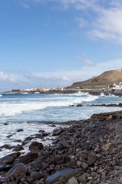 Uitzicht Atlantische Oceaan Vanaf Noordelijke Kust Van Gran Canaria Canarische — Stockfoto