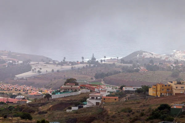 Nebelschwaden Vom Dorf Firgas Gran Canaria Spanien — Stockfoto