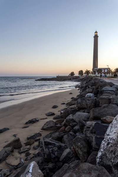 Maspalomas Világítótorony Faro Maspalomas Gran Canary Spanyolország — Stock Fotó