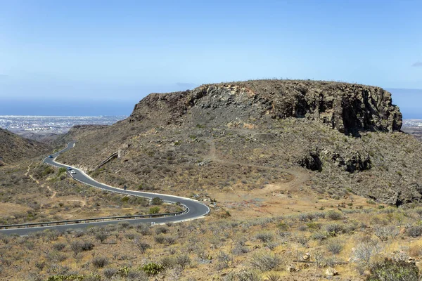 Uitzicht Gran Canaria Vanaf Het Observatiepunt Mirador Arteara Een Zonnige — Stockfoto