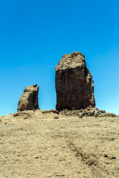 Roque Nublo Скеля Хмарах Гран Канарії — стокове фото