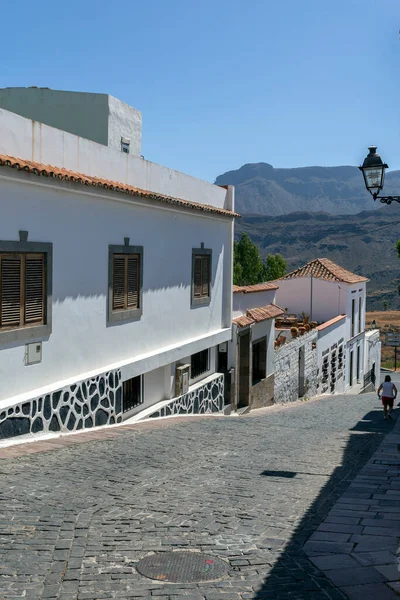 Pequeño Pueblo Santa Lucía Gran Canaria España Una Tarde Verano — Foto de Stock