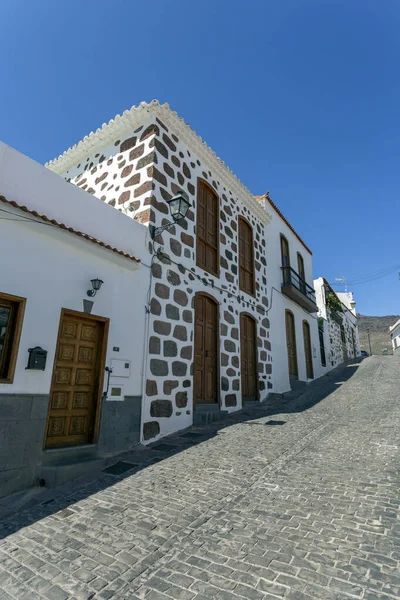 Pequeño Pueblo Santa Lucía Gran Canaria España Una Tarde Verano — Foto de Stock