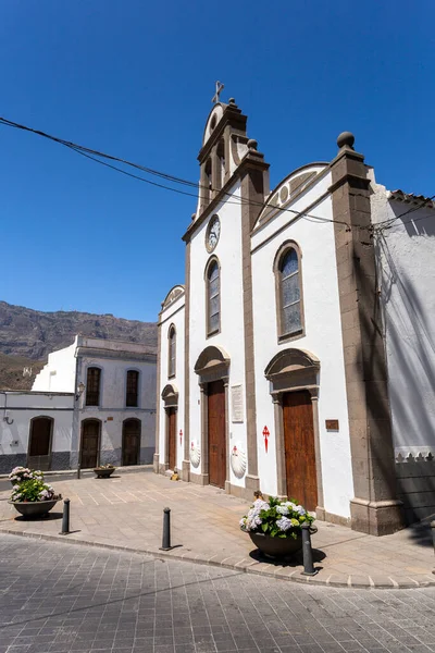 Iglesia San Bartolomé Tunte Gran Canaria España Una Tarde Verano —  Fotos de Stock
