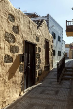 İspanya 'nın Gran Canaria kentindeki küçük Aguimes kasabası.