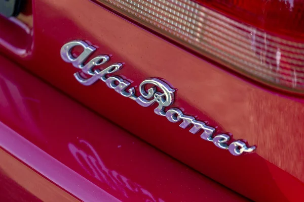 Dunaujvaros Hungría 2021 Back End Old Alfa Romeo Alfacity Carshow — Foto de Stock