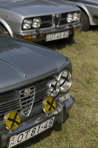 Dunaujvaros Hongrie 2021 Avant Une Ancienne Alfa Romeo Sur Carshow — Photo