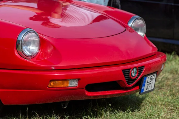 Dunaujvaros Hongrie 2021 Avant Une Vieille Alfa Romeo Spider Sur — Photo