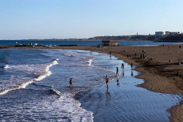 Praias Areia Gran Canaria — Fotografia de Stock