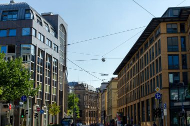 Münih, Almanya 'daki Neoklasik Bina.