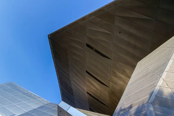 München Duitsland 2011 Architectonische Detail Van Het Bmw Welt Gebouw — Stockfoto