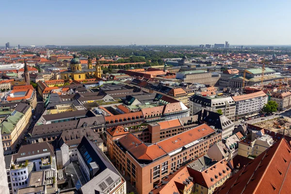 View Munich Famous Frauenkirche Munich Germany Beautiful Summer Day — Stock Photo, Image