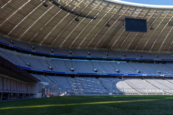 München Deutschland 2011 Innenraum Der Leeren Allianz Arena München Deutschland — Stockfoto