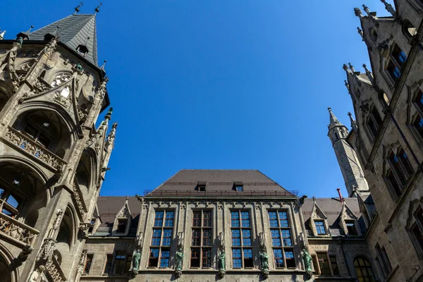 Neues Rathaus Câmara Municipal Nova Munique Neue Rathaus Palácio Estilo — Fotografia de Stock