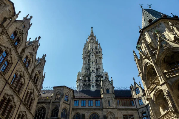 Neues Rathaus Nouvelle Mairie Munich Neue Rathaus Palais Style Néo — Photo