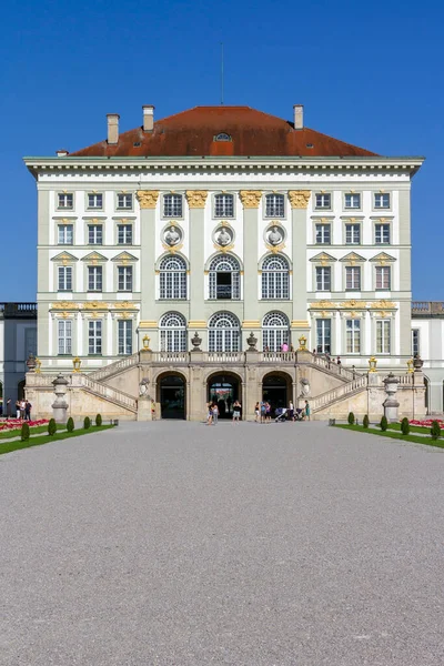 Pałac Nymphenburg Monachium Niemcy Letni Dzień — Zdjęcie stockowe