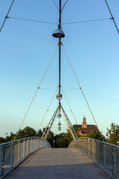 Pont Piétonnier Munich Allemagne Jour Été — Photo