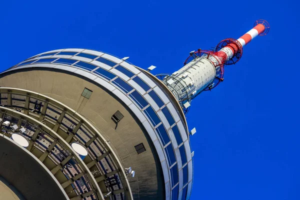 München Tyskland Augusti 2011 Olympiaturm Olympic Tower Olympiapark Munchen Olympic — Stockfoto