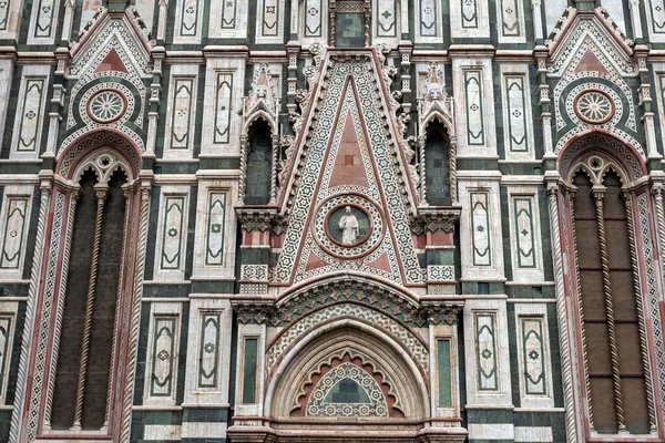 Kathedraal Van Saint Mary Flower Een Bewolkte Zomerdag Florence Italië — Stockfoto