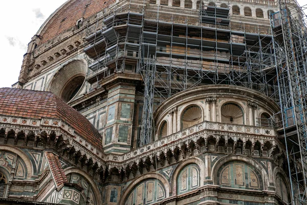 Katedra Najświętszej Marii Panny Pochmurny Letni Dzień Florencji Włochy — Zdjęcie stockowe