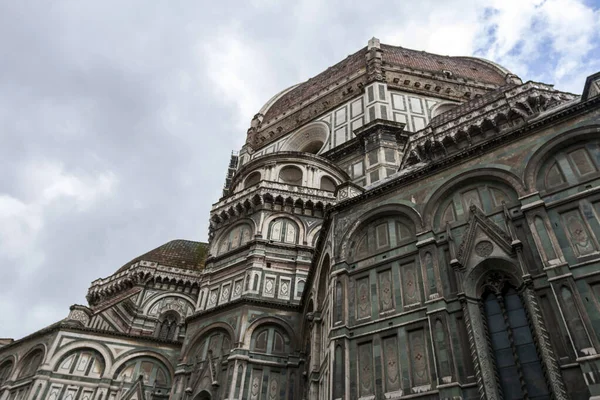 Kathedraal Van Saint Mary Flower Een Bewolkte Zomerdag Florence Italië — Stockfoto