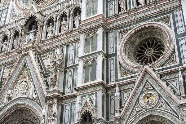 Kathedraal Van Saint Mary Flower Een Bewolkte Zomerdag Florence Italië — Stockfoto