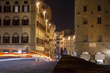 Ponte Santa Trinita, bridge that crosses the Arno river in Florence, Italy.