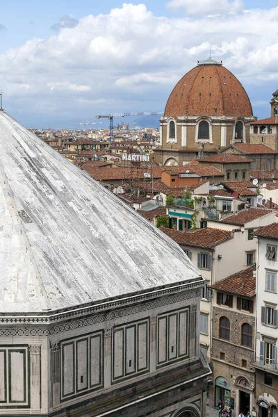 Baptistery San Giovanni Cathedral Saint Mary Flower Cloudy Summer Day — Stockfoto