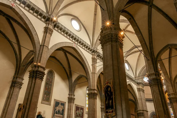 Interior Cathedral Saint Mary Flower Cloudy Summer Day Florence Italy — Stock fotografie