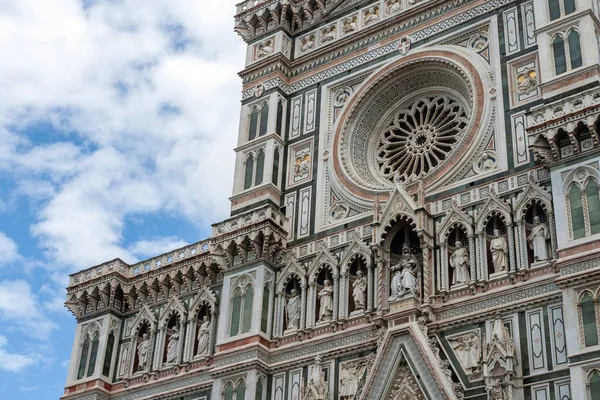 Kathedraal Van Saint Mary Flower Een Bewolkte Zomerdag Florence Italië — Stockfoto