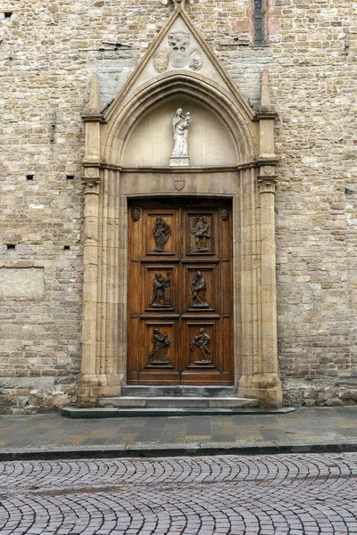 Stare Drzwi Florencji Włochy Letni Dzień — Zdjęcie stockowe
