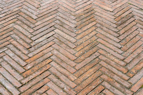 Old Brick Pavement Florence Italy — Photo