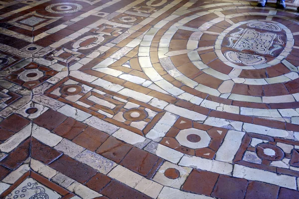 Décoration Sol Dans Palazzo Vecchio Piazza Della Signoria Florence Italie — Photo