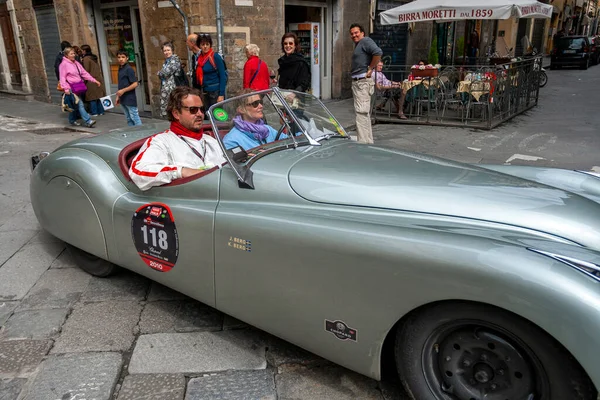 Florence Italy May 2010 Jaguar 120 Ots Rally Mille Miglia — Stock Photo, Image