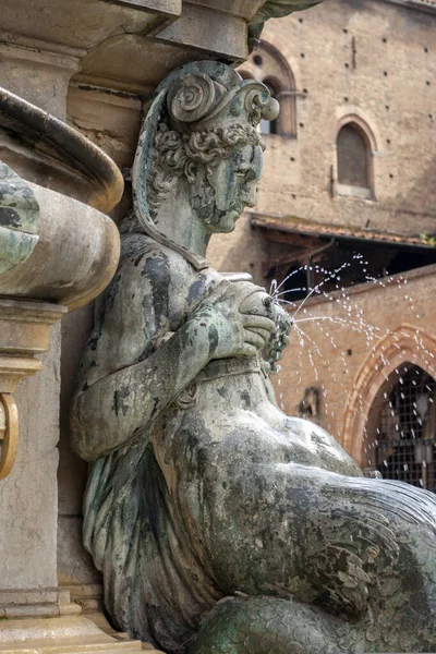 Fontanna Neptuna Fontana Nettuno Monumentalna Fontanna Miejska Położona Placu Tej — Zdjęcie stockowe