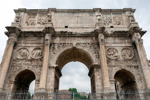Arch Constantine Cloudy Summer Day Rome Arco Costantino Triumphal Arch Stock Picture