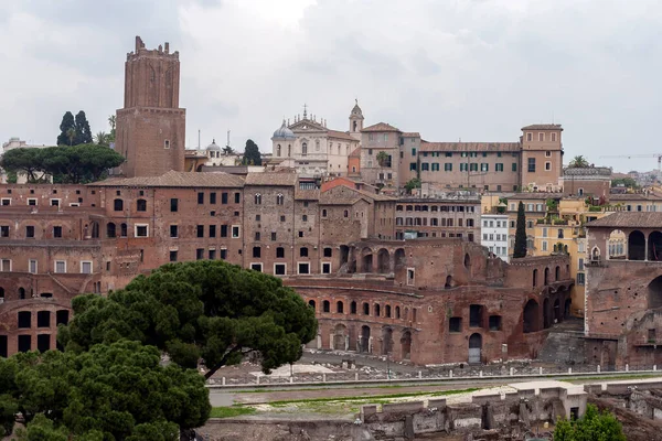 Die Trajansmärkte Mercati Traiano Museo Dei Fori Imperiali Bilden Einen — Stockfoto