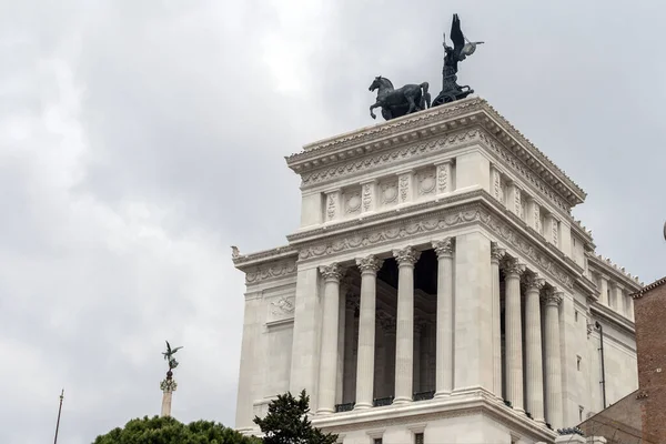 Monumento Nacional Vittorio Emanuele Toupeira Del Vittoriano Chamado Por Synecdoche — Fotografia de Stock