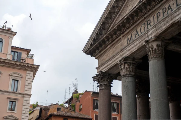 Roma Bir Yaz Günü Pantheon Detayları — Stok fotoğraf