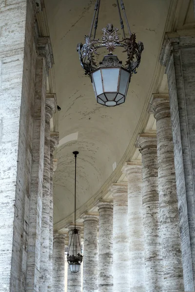 Colonnades Place Saint Pierre Rome Jour Été — Photo