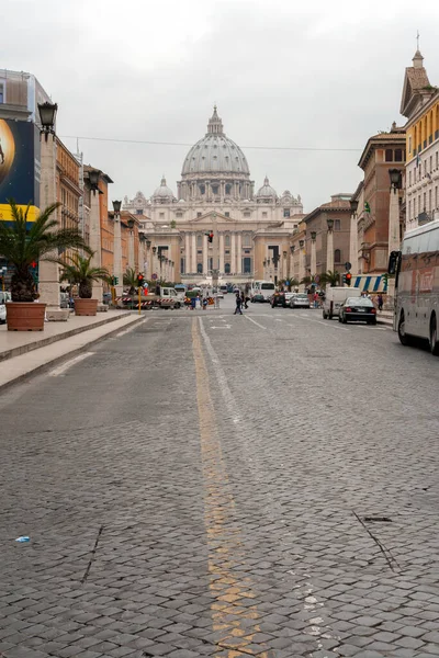 Rom Italien Maj 2010 Den Berömda Della Conciliazione Rom Med — Stockfoto