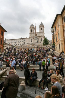 Roma, İtalya - 12 Mayıs 2010: İspanya Roma 'da bir yaz gününde adım attı.