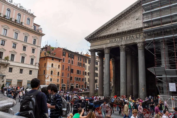 Rom Italien Maj 2010 Pantheon Rom Molnig Sommardag — Stockfoto