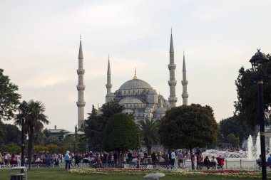 İstanbul, Türkiye - 8 Haziran 2014: Sultan Ahmet Camii (Türkçe: 