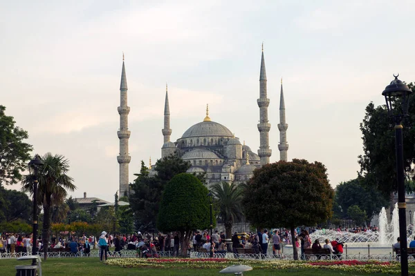 Stanbul Türkiye Haziran 2014 Sultan Ahmet Camii Türkçe Mavi Cami — Stok fotoğraf