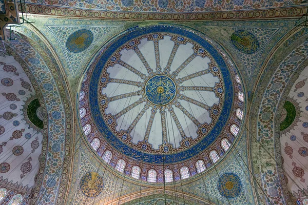 Interno Della Moschea Sultan Ahmed Conosciuta Anche Come Moschea Blu — Foto Stock